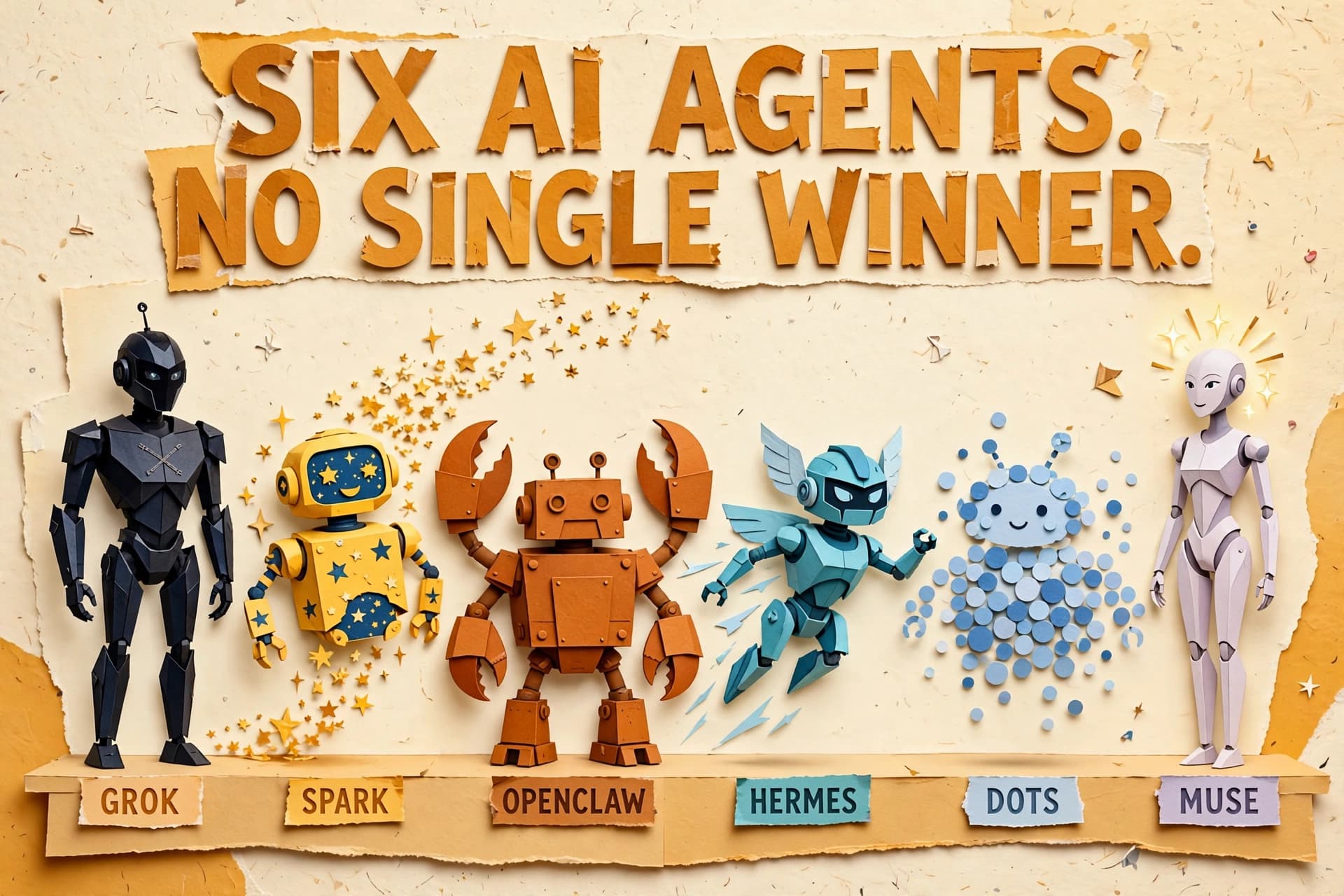 Six AI Agents. No Single Winner.